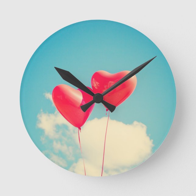 custom personalise do it yourself Anniversaries Round Clock (Front)