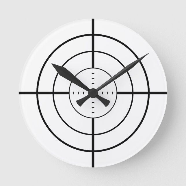 custom personalise do it yourself Anniversaries Round Clock (Front)