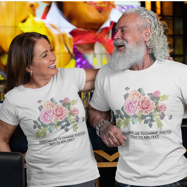 Custom Personalise Photo Artwork Text Quote Unisex T-Shirt (Custom Personalize Photo Artwork Text Quote Unisex T-Shirt)