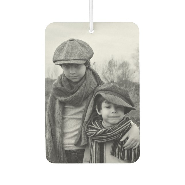 Custom Personalise Photo Family Car Air Freshener (Front)
