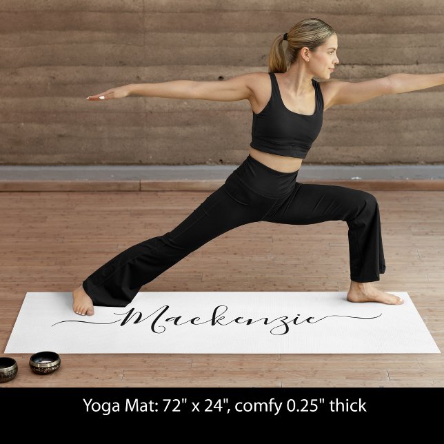 Custom Personalise Script Name Add Background Art Yoga Mat (Custom Personalize Script Name Add Background Art Yoga Mat)