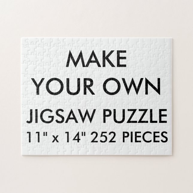 Custom Personalised 11"x14" Jigsaw Puzzle 252 Pc. (Horizontal)