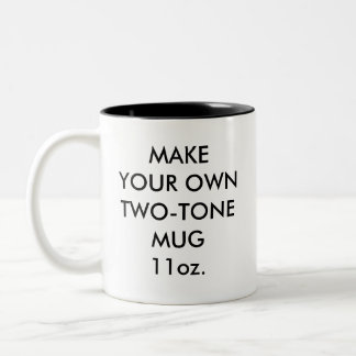 Custom Personalised 11oz Black Two-Tone Mug