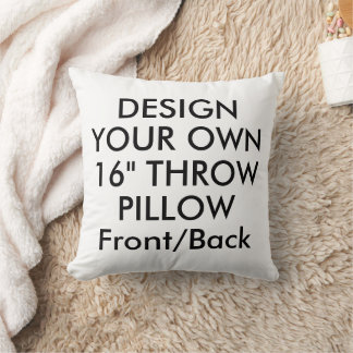 Custom Personalised 16" Polyester Throw Pillow
