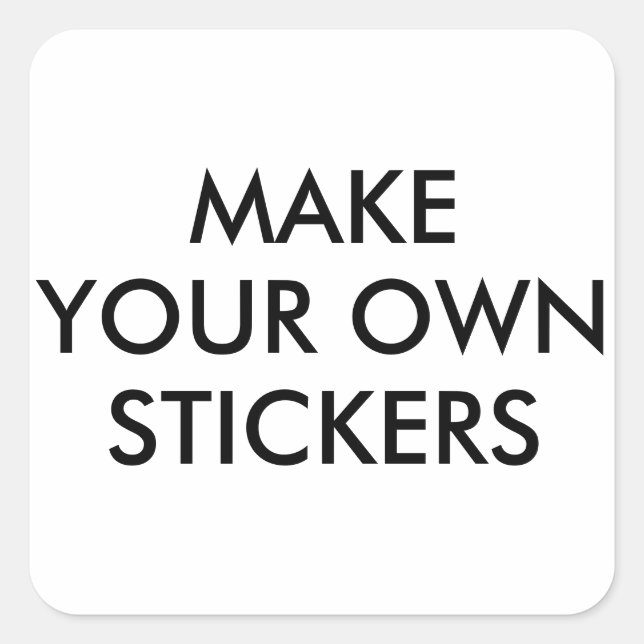 Custom Personalised 1.5" Square Stickers (Front)