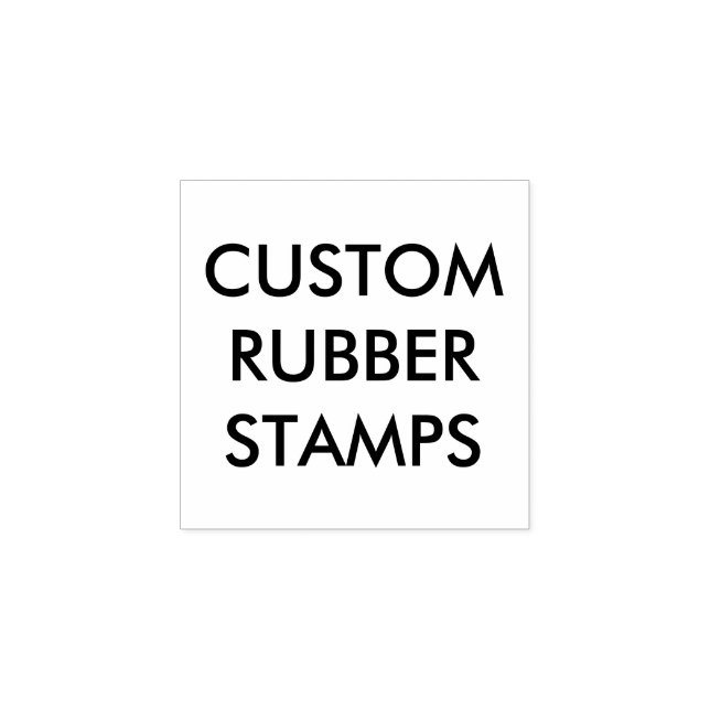 Custom Personalised 1"x1" Wood Rubber Stamp Blank (Imprint)