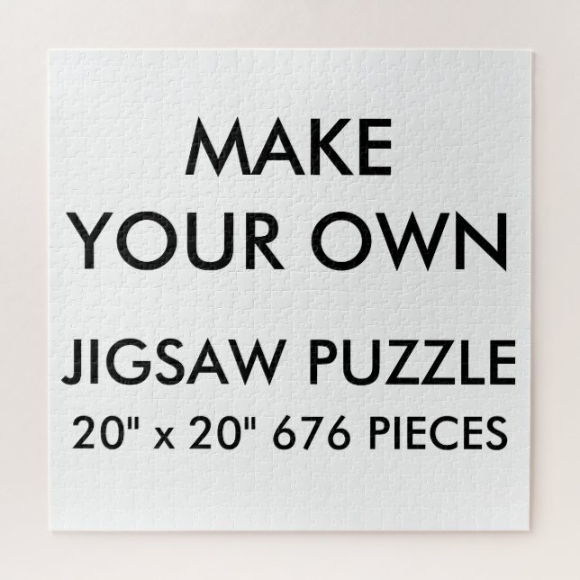 Custom Personalised 20"x20" Jigsaw Puzzle 676 Pc. (Horizontal)
