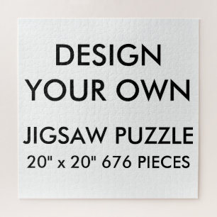 Custom Personalised 20"x20" Jigsaw Puzzle 676 Pc.