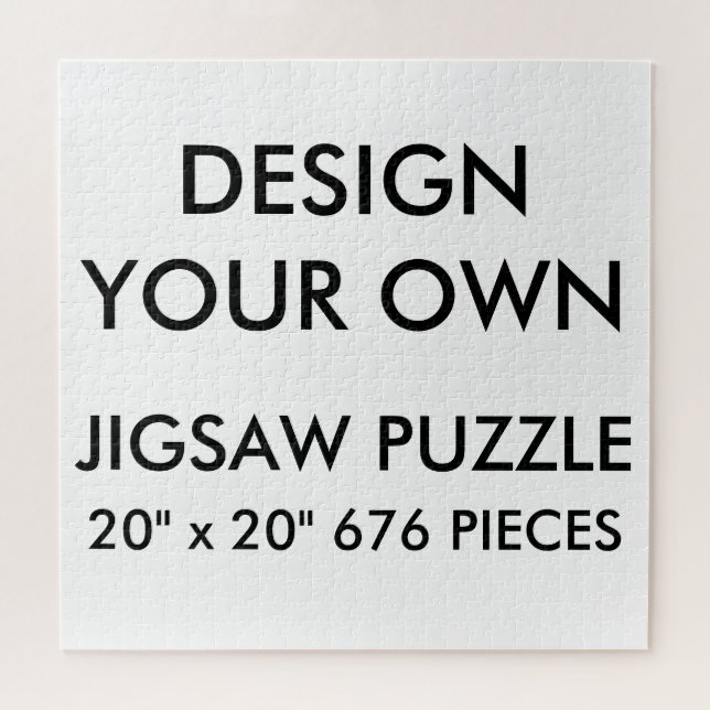 Custom Personalised 20"x20" Jigsaw Puzzle 676 Pc. (Horizontal)