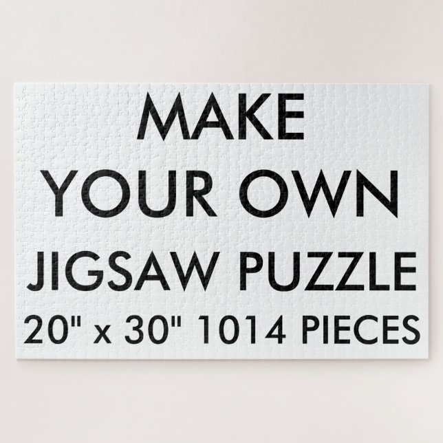 Custom Personalised 20"x30" Jigsaw Puzzle 1014 Pc. (Horizontal)