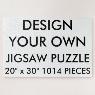 Custom Personalised 20"x30" Jigsaw Puzzle 1014 Pc.