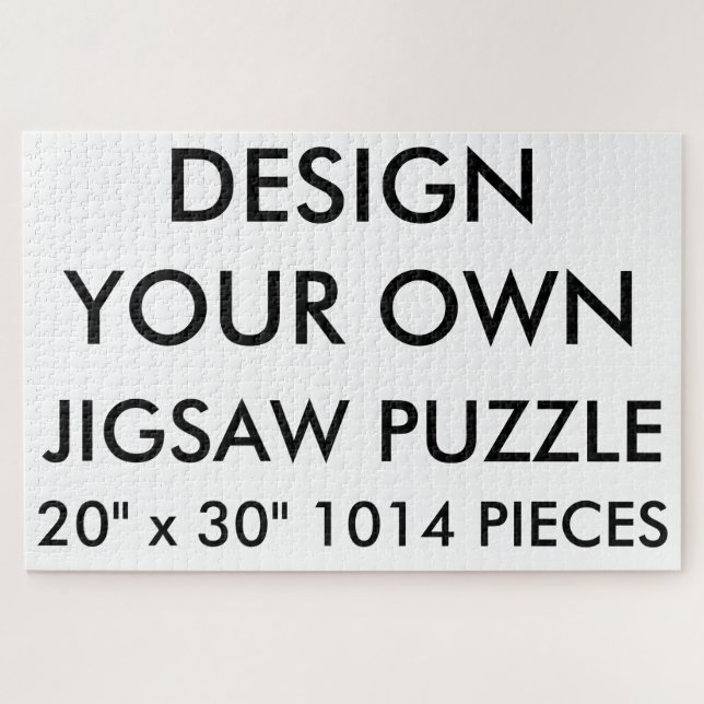 Custom Personalised 20"x30" Jigsaw Puzzle 1014 Pc. (Horizontal)