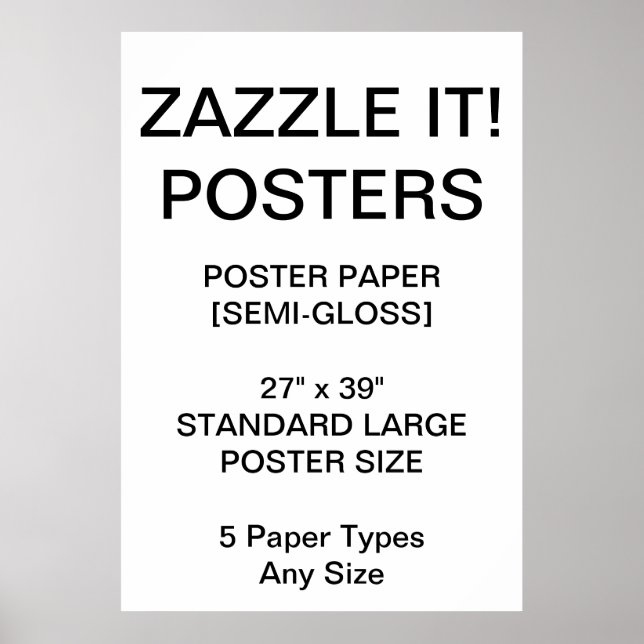 Custom Personalised 27"x39" Semi-Gloss Poster (Front)