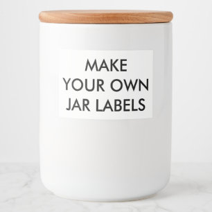 Custom Personalised 3" x 2" Food Jar Labels (10)