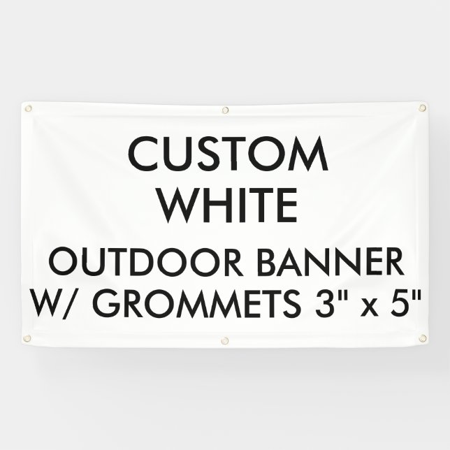 Custom Personalised 3' x 5" Outdoor Banner (Horizontal)