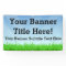 Custom Personalised 3x5 Summer Scene Banner