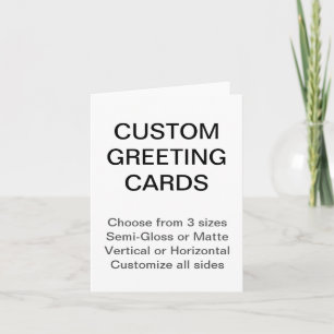 Custom Personalised 4.25"x5.5" Matte Greeting Card
