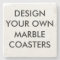 Custom Personalised 4" Marble Stone Coaster