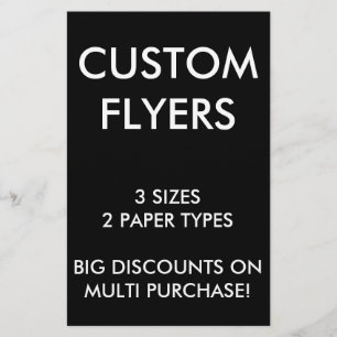 Custom Personalised 5.5x8.5" Flyers Blank Template