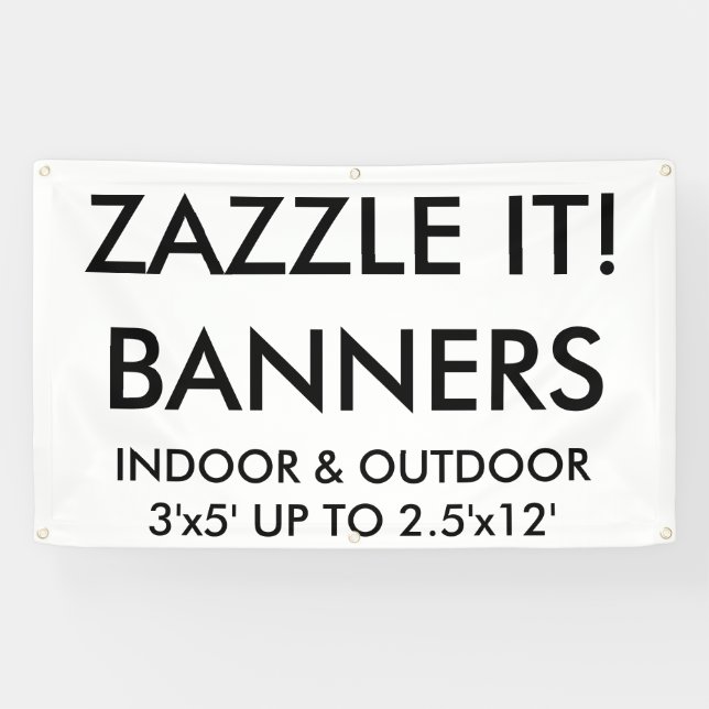 Custom Personalised 5'x3' Banner Blank Template (Horizontal)