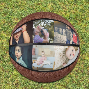 Custom Personalised 6 Photo Mini Basketball