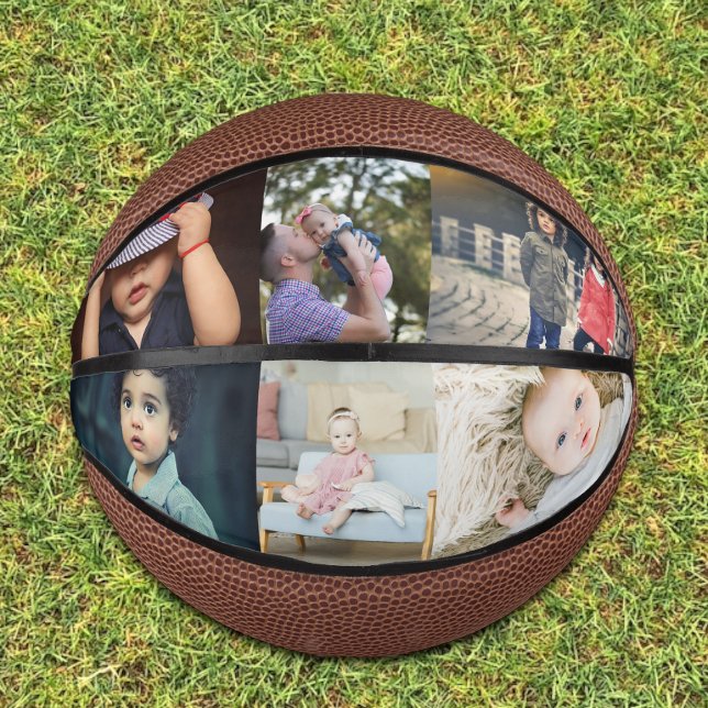Custom Personalised 6 Photo Mini Basketball (Creator Uploaded)