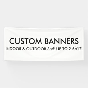Custom Personalised 6'x2.5' Banner Blank Template