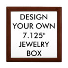 Custom Personalised 7.125" Lacquered Jewellery Box