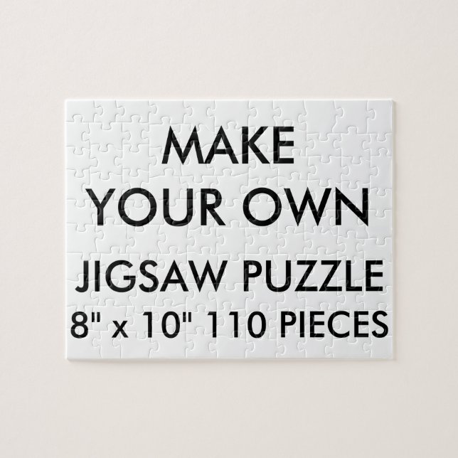 Custom Personalised 8"x10" Jigsaw Puzzle 110 Pc. (Horizontal)