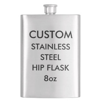 Custom Personalised 8oz Stainless Steel Hip Flask