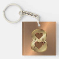 Custom Personalised 8th Bronze Anniversary Gift