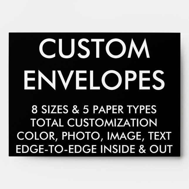 Custom Personalised A7 Envelope Blank (7"x5" Card) (Front)