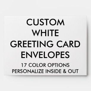 Custom Personalised A7 Greeting Card Envelope