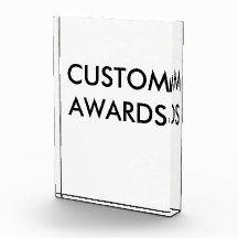 Custom Personalised Acrylic Award Blank Template
