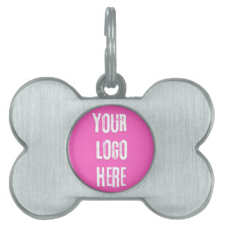 Custom Personalised Add Your Logo Here Pet Leash & ID Tag