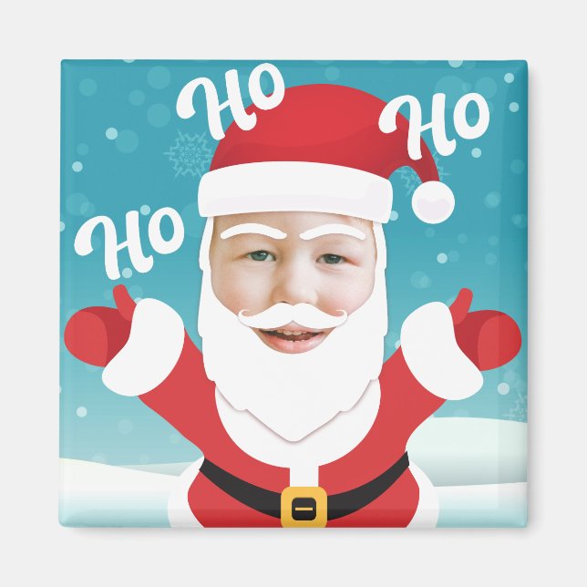 Custom Personalised Add your Own Photo Christmas Magnet (Front)