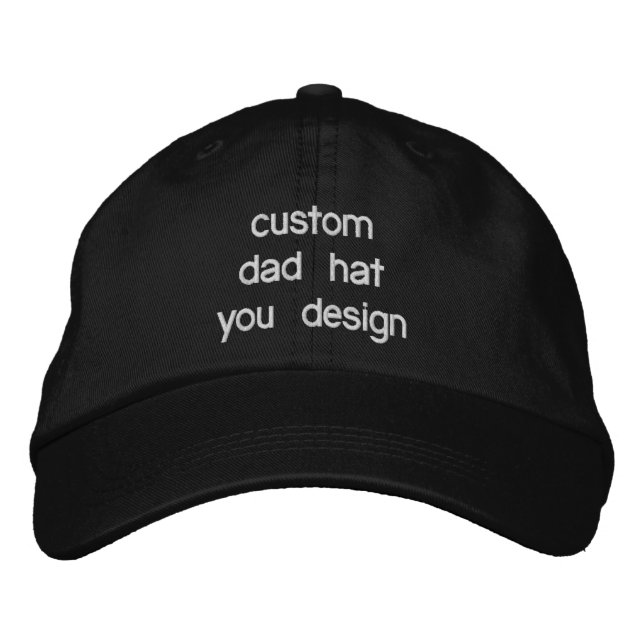 Custom Personalised Adjustable Dad Hats (Front)