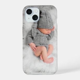 Custom Personalised Baby Photo iPhone 15 Case