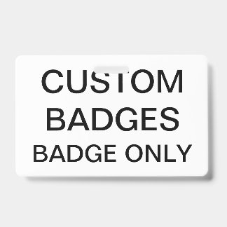 Custom Personalised BADGE Blank Template ID Badge