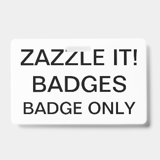 Custom Personalised BADGE Blank Template ID Badge