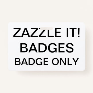 Custom Personalised BADGE Blank Template ID Badge
