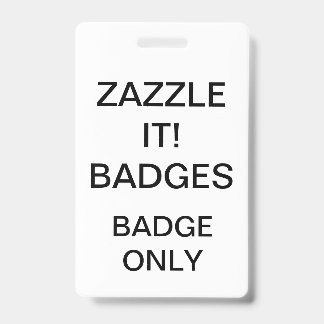 Custom Personalised BADGE Blank Template ID Badge