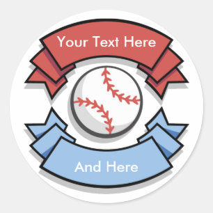 Custom Personalised Baseball Stickers