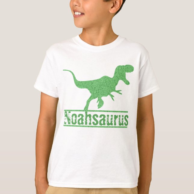 Custom Personalised Birthday Dinosaur Family T-Shirt (Front)