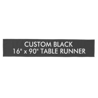 Custom Personalised Black 16" x 90" Table Runner
