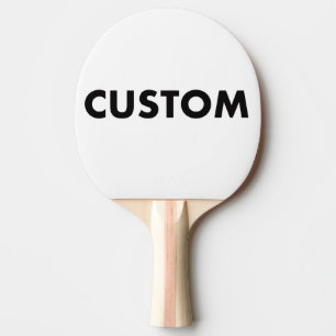 Custom Personalised BLACK Backed Table Tennis Ping Pong Paddle