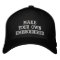 Custom Personalised Black Embroidered Baseball Cap