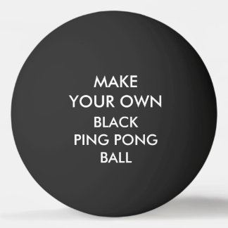 Custom Personalised BLACK Ping Pong Ball