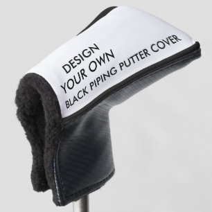 Custom Personalised Black Putter Golf Club Cover