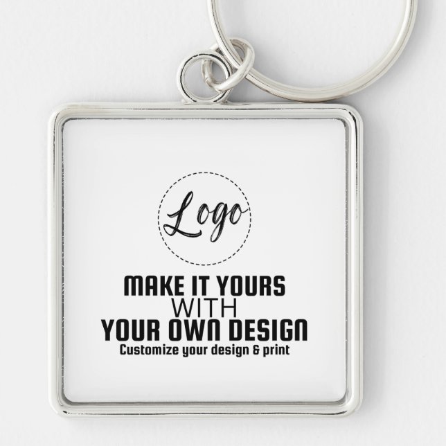 Custom Personalised Blank Template Key Ring (Front)